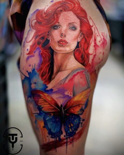 Watercolor tattoo Kansas City